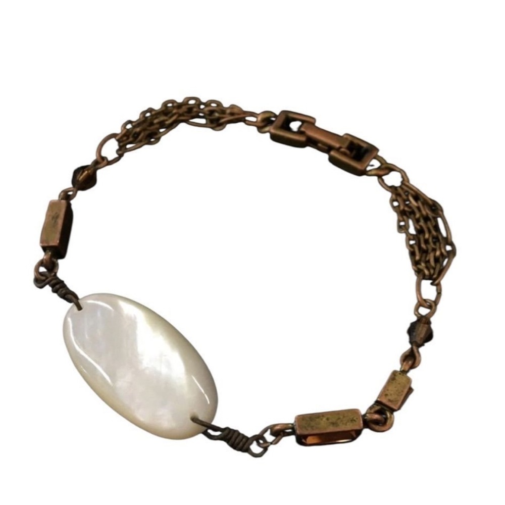 Givenchy Antique Color Pearl & Crystal Bracelet